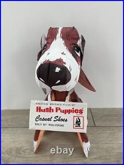 Vintage Hush Puppies Department Store Display Inflatable Basset Hound Dog Sign