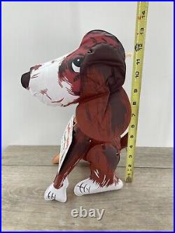 Vintage Hush Puppies Department Store Display Inflatable Basset Hound Dog Sign