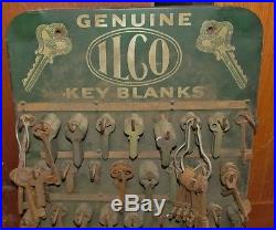 Vintage ILCO Hardware Store/Key Maker Display Board Advertising withBlanks J848