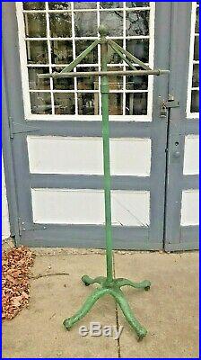 Vintage Industrial Antique Clothing Store Garment Rounder Display Stand