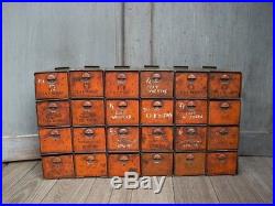 Vintage Industrial Dorman Products 24 Drawer Parts Cabinet Store Display Bin
