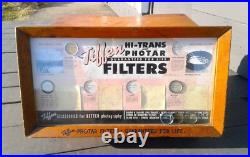 Vintage Industrial Tiffen Camera Counter Top Store Display Cabinet w Drawers