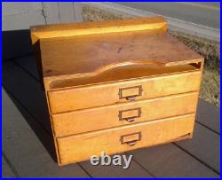 Vintage Industrial Tiffen Camera Counter Top Store Display Cabinet w Drawers