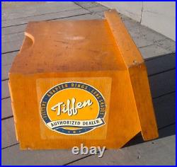 Vintage Industrial Tiffen Camera Counter Top Store Display Cabinet w Drawers