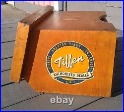 Vintage Industrial Tiffen Camera Counter Top Store Display Cabinet w Drawers