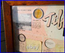 Vintage Industrial Tiffen Camera Counter Top Store Display Cabinet w Drawers