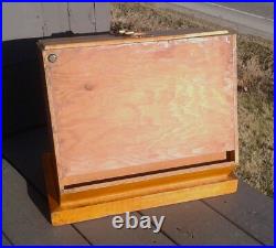 Vintage Industrial Tiffen Camera Counter Top Store Display Cabinet w Drawers