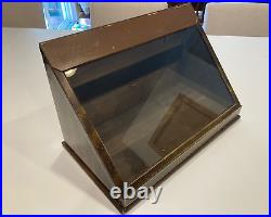 Vintage Ingersoll Watches Dealer Display Case with counterweighted flip door