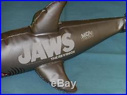 Vintage JAWS THE REVENGE inflatable shark video store hanging display