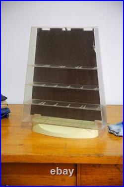 Vintage Jewelry Store Counter Top Display Watch Cabinet Plastic timex bulova etc