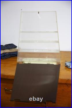 Vintage Jewelry Store Counter Top Display Watch Cabinet Plastic timex bulova etc