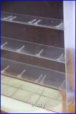 Vintage Jewelry Store Counter Top Display Watch Cabinet Plastic timex bulova etc