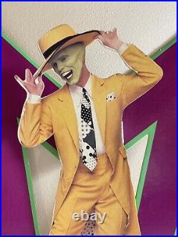 Vintage Jim Carrey The Mask Movie Cardboard Store Display Standee 3D RARE LOOK