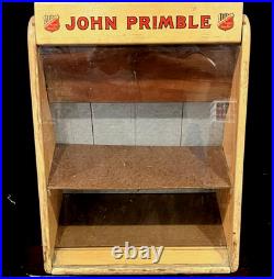 Vintage John Primble Pocket Knife Counter Top Store Display Case Rare Find Ey