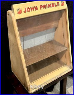 Vintage John Primble Pocket Knife Counter Top Store Display Case Rare Find Ey
