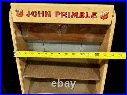Vintage John Primble Pocket Knife Counter Top Store Display Case Rare Find Ey