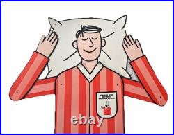 Vintage Jointed Mattress Store Display Advertisement Sign w The Little King