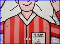 Vintage Jointed Mattress Store Display Advertisement Sign w The Little King