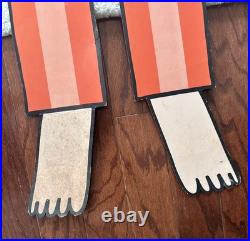 Vintage Jointed Mattress Store Display Advertisement Sign w The Little King