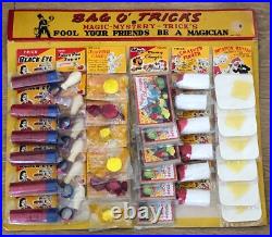Vintage Joke Display 1950's Novelty Gag Magic Bag O' Tricks Store Display NOS