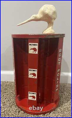 Vintage KIWI Boot / Shine Polish Store Rotating Display Rare