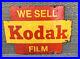 Vintage-KODAK-Film-Metal-Advertising-Sign-Store-Display-2-Sided-Camera-Shop-01-hgpw