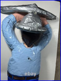 Vintage KRAZY GLUE 4' Construction Worker Inflatable Retail Hanging Display