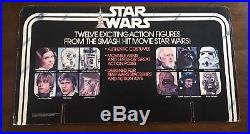 Vintage Kenner Star Wars 12-Back Figure Store Display Header Excellent Condition