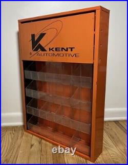 Vintage Kent Automotive Metal 6 Shelf Store DISPLAY CABINET Shop Dealership 27
