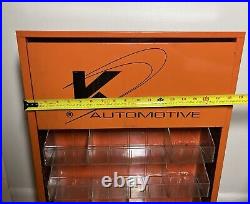Vintage Kent Automotive Metal 6 Shelf Store DISPLAY CABINET Shop Dealership 27