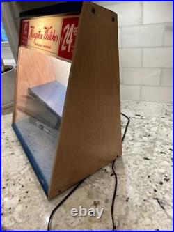 Vintage Kingston Watches Countertop Display Case Sign County Store Rare
