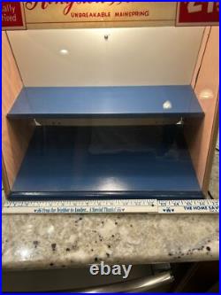 Vintage Kingston Watches Countertop Display Case Sign County Store Rare