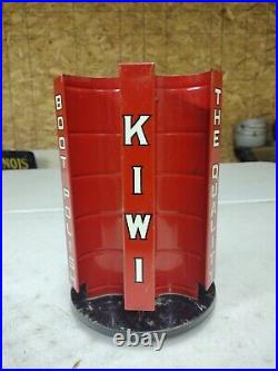 Vintage Kiwi The Quality Boot Polish Rotating Store Counter Advertising Display