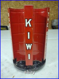 Vintage Kiwi The Quality Boot Polish Rotating Store Counter Advertising Display