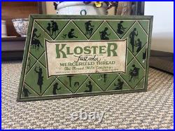 Vintage Kloster 5 Drawer Metal Spool Cabinet Store Display Sewing Box Silhouette