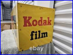 Vintage Kodak Film 3D Metal Box Hanging Store Display Advertising Sign