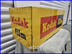 Vintage Kodak Film 3D Metal Box Hanging Store Display Advertising Sign