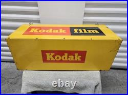 Vintage Kodak Film 3D Metal Box Hanging Store Display Advertising Sign