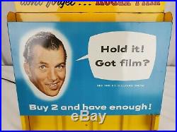 Vintage Kodak Film Dealer Display ED SULLIVAN with LIGHTED KODACOLOR 620 Light POS