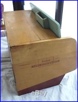 Vintage Kodak Filter Lens Attachment Wooden Counter Top Advertising Display Case