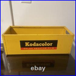 Vintage Kodak Metal Container Store Display Camera Film File Box