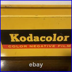 Vintage Kodak Metal Container Store Display Camera Film File Box