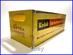 Vintage Kodak Metal Container Store Display Camera Film File Box
