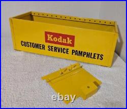 Vintage Kodak Photo Film Print Metal Display Bin Customer Service Pamphlets USA