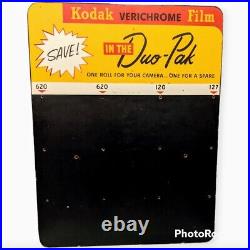 Vintage Kodak Verichrome Film Duo-Pak Store Display Board