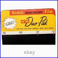 Vintage Kodak Verichrome Film Duo-Pak Store Display Board