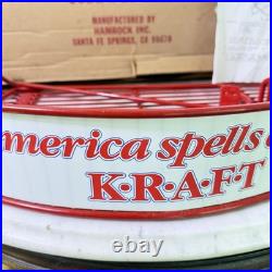 Vintage Kraft Cheese Store Display Rack Deli X-Tender 1970s NOS Complete In Box