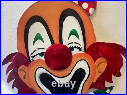 Vintage Kraft Clown Advertising Sign Store Display Circus Carnival Art Vintage Kraft Clown Advertising Sign Store Display Circus Carnival Art