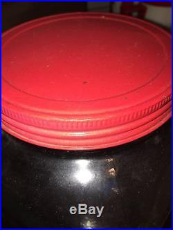 Vintage LANCE Jars and Red Metal 4 Jar Rare Tom's Rack, Store Display, see pics