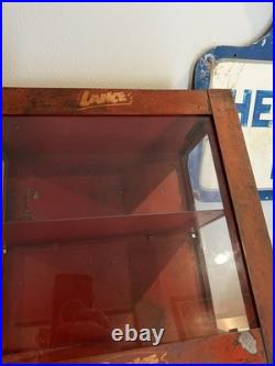 Vintage LANCE Snacks Display Case